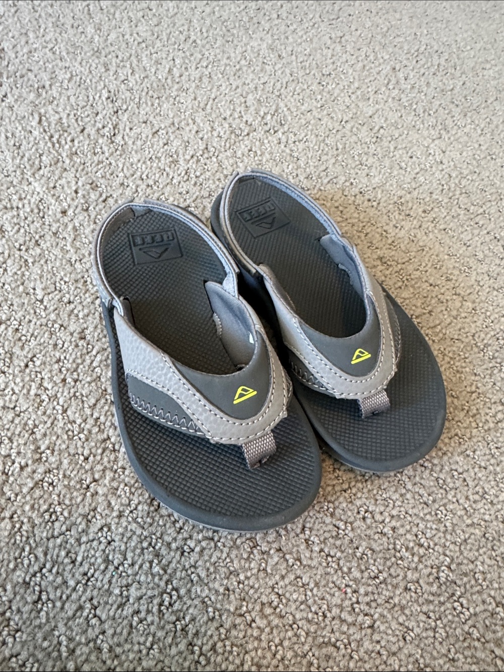 Reef Toddler New Flip-Flop Sandals with Yellow Accent